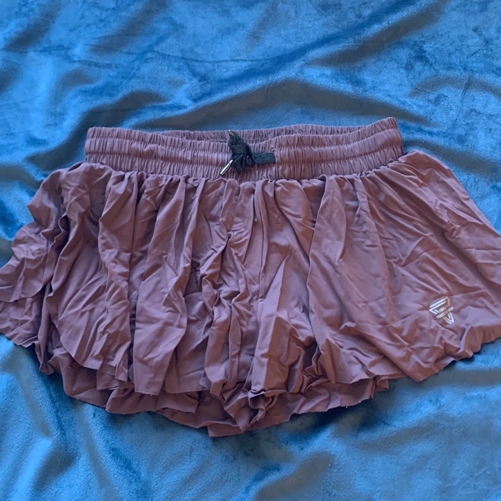 Purple athletic shorts